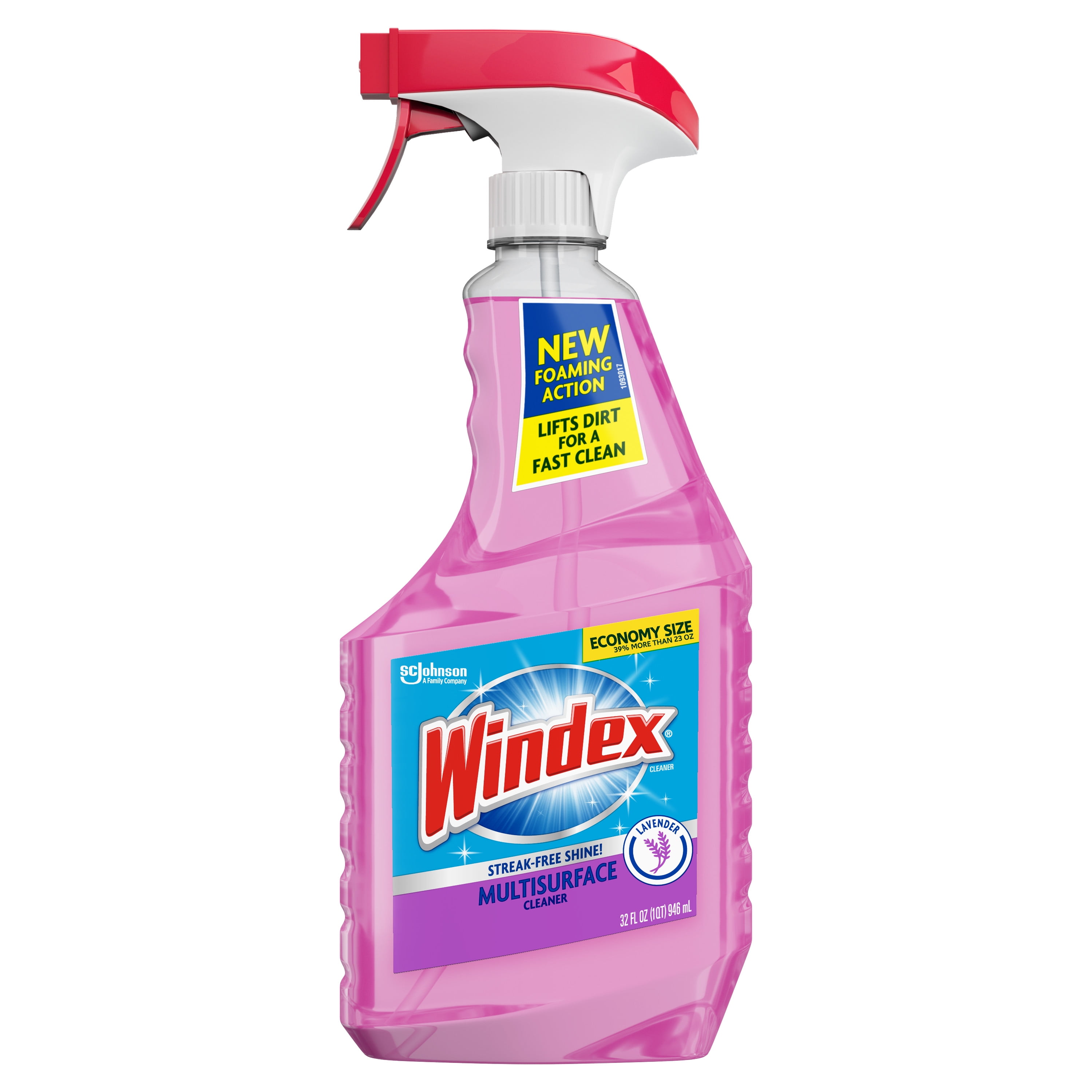Windex MultiSurface Cleaner, Lavender Scent, Spray Bottle