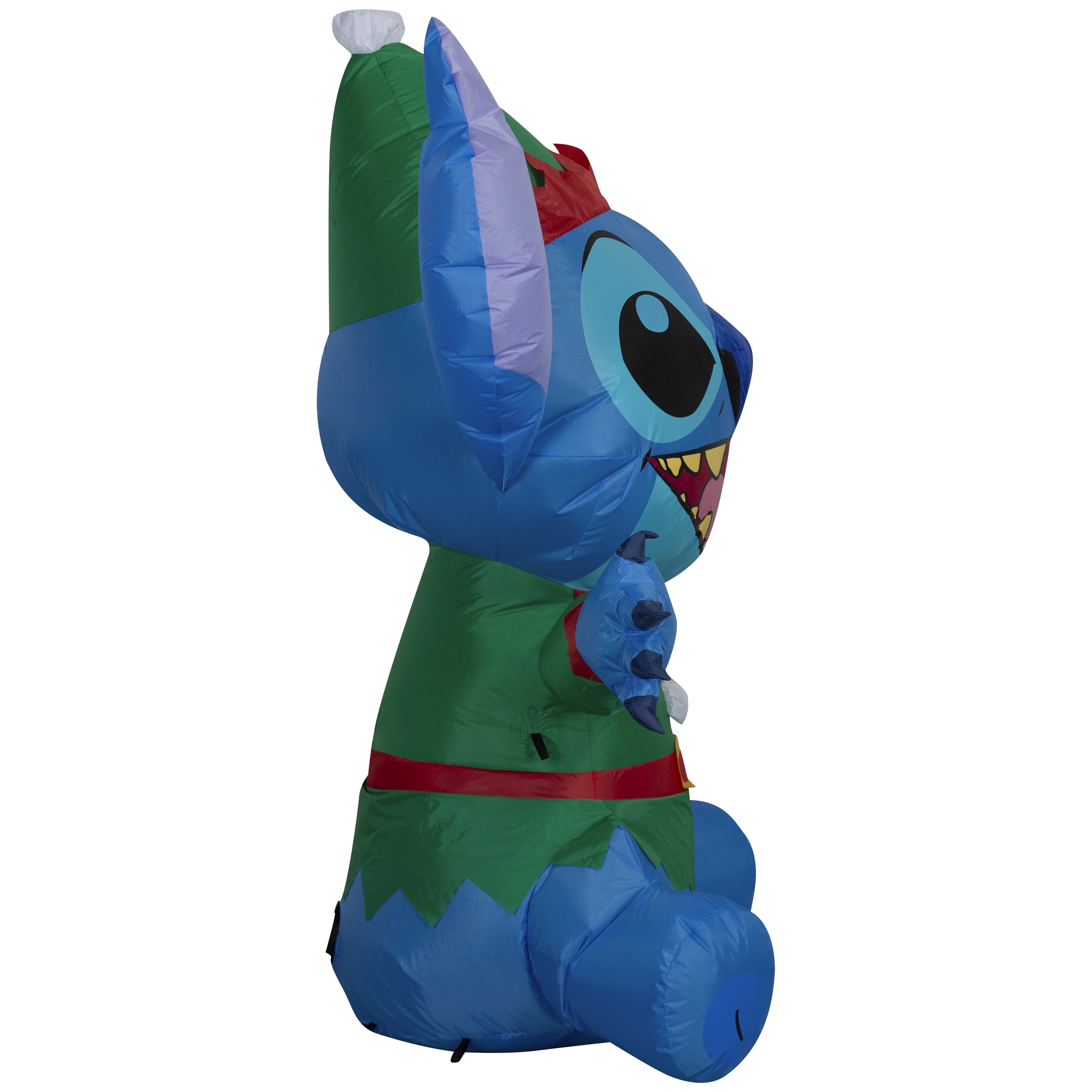 4.5 ft Stitch as Elf Christmas Airblown Yard Inflatable, Multicolor, by Disney