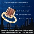 thumbnail image 2 of Gem Stone King 18K Yellow Gold Plated Silver Red Tiger Eye Engagement Ring for Women (3.36 Cttw, Emerald Cut 10X8MM, Gemstone Birthstone, Size 9), 2 of 5