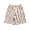 thumbnail image 5 of FUZHIQ Joggers for Men Shorts Solid Color Drawstring Elastic Waist Basketball Shorts Relaxed Fit Walking Summer Shorts Pull-On Knit Shorts with Pockets Daily Wear,L, 5 of 5