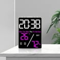 thumbnail image 4 of Tizuqe Digital Hygrometer Digital Clock for Home Offices Alarm Clock and Colorful Display for Everyday Use, 4 of 13