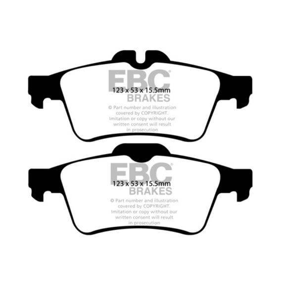 EBC Brakes Yellowstuff 4000 Series Street and Track Brake Pad Set Fits select: 2013-2016 FORD ESCAPE, 2011-2018 FORD FOCUS