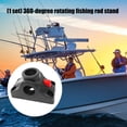 360 Rotating Plastic Fishing Rod Holder Fix Poles Mount Base ...