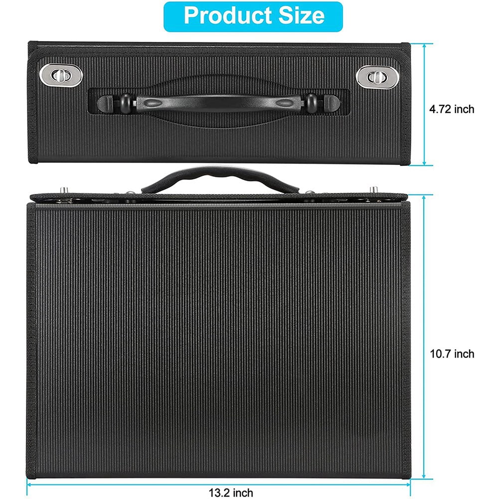 24 Pockets Expanding File Folder Accordian File Organizer for Office
