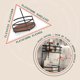 thumbnail image 4 of Estante Organizador De Baño Mueble Almacenamiento Para Baño 2 Niveles Metalico Negro Madera Acacia, 4 of 9