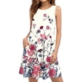 thumbnail image 2 of Vestido de tirantes de camisola con estampado de manga corta con estilo de verano para mujer OAVQHLG3B Store lin121212, 2 of 5