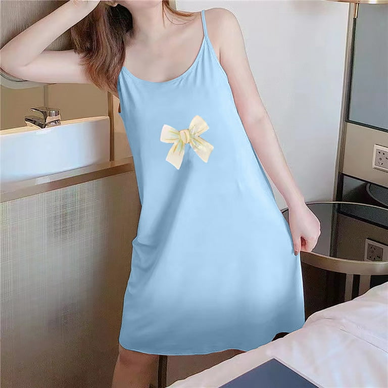 Pajamas for Night Sweats Cute Nightgowns for Women Sleeveless House Dress Ladies Short Nightdress Chemise Night Sleep Dress Tank Nightgowns Blue XL - Walmart.com Pajamas for Night Sweats Cute Nightgowns for Women Sleeveless House Dress Ladies Short Nightdress Chemise Night Sleep Dress Tank Nightgowns Blue XL - Walmart.com