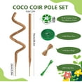 thumbnail image 7 of 2 Pack 30 Inch Moss Pole for Plants Monstera, Tall Moss Poles for Climbing Plants Monstera, Handmade Coco Coir Plant Pole, Monstera Plant Support for Plant Grow, 7 of 7