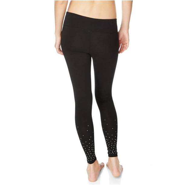 Aeropostale Womens Logo Yoga Compression Athletic Pants, Black, X