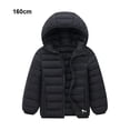 thumbnail image 3 of Qarigey Chaqueta a prueba de viento esencial para niños de invierno para días fríos, ropa de plumón, chaquetas, abrigo para invierno Abrigos y chamarras negro+160cm, 3 of 6