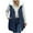 Navy, variant on Uaswgudfs Women's Long Puffer Vest with Faux Fur Collar, Sleeveless Winter Jacket with Pockets - Casual Outerwear Black L