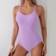 thumbnail image 1 of WILLBEST Traje De Baño Negro Para Mujer, Bañador De Una Pieza Con Estampado De Letras A La Moda Para Mujer, Bañador Sexy De Bikini, Bañador Sin Mangas Y Sin Espalda, 1 of 5