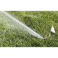 thumbnail image 2 of Step 'N Tilt Plastic Stake Flags for Marking Sprinkler Heads and Other Objects for Lawn Aeration, White Color, 2 of 5