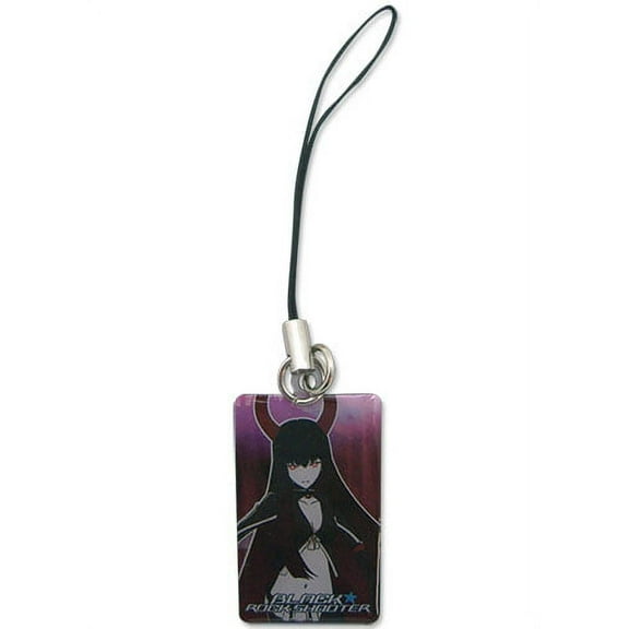 Cell Phone Charm - Black Rock Shooter - New Gold Saw Potrait Licensed ge17075