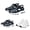 Black, variant on Womens Chunky Platform Closed toe Sandals - Cutout Adjustable Strap Sporty Wedge Sneaker Walking Shoes White 38