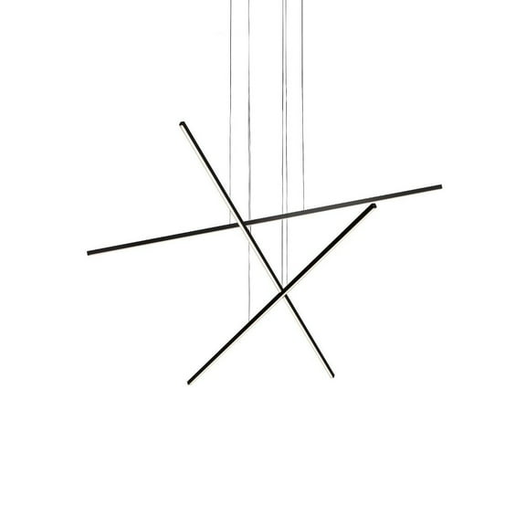 MP18203-BK-Kuzco Lighting-Vega Minor - 69W LED Pendant-0.5 Inches Tall and 47.25 Inches Wide-Black Finish