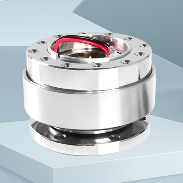 Liberación Rápida Del Volante Adaptador de cubo de rueda Adaptador de liberación rápida de 6 orificios Accesorios para automóviles (Plata)