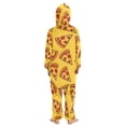 thumbnail image 3 of Pizza Slices with Pepperoni Pattern One Piece Pajamas Soft Jumpsuit Cozy Sleep and Play Romper Zipper and Pockets 12-13Y, 3 of 8