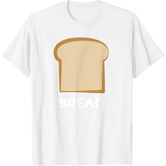 Bread Design Slice of Bread T-ShirtMen's and women's pure cotton short-sleeved shirts