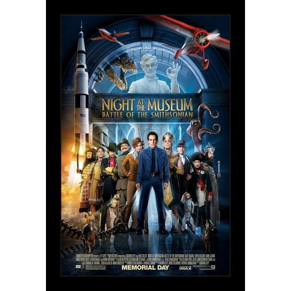 NIGHT AT THE MUSEUM: BATTLE OF THE SMITHSONIAN - 11x17 Framed Movie Poster