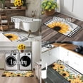 thumbnail image 4 of Sunshine Sunflower Kitchen Rugs and Mats for Floor, Spring Summer Decorations for Home, 2 Pcs Non-Slip Backing Spring Summer Mat, Summer Decor Holiday Kitchen Rug Sets with Runner 17"x47.2"+17"x30", 4 of 5