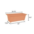 thumbnail image 6 of Bloem 27-in Wide Dayton 100% Recycled Plastic Deck Box Planter - Coral Color, 6 of 6