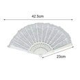 thumbnail image 5 of TNOBHG Lace Folding Fan Folding Fan Vintage Style Lace Fan Elegant Handheld Fan for Party Wedding Dancing Performance Decoration Performance Fan, 5 of 8