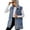 Blue, variant on FJUCHAI Women's Denim Jean Vest Jacket Hooded Vest Casual Classic Sleeveless Button Denim Coats S-XL