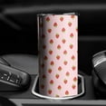 thumbnail image 4 of Strawberry Skinny Tumbler 20oz - Insulated Water Bottle- Insulated Travel Coffee Mug, 4 of 7