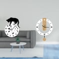 thumbnail image 2 of Reloj de pared con forma de gato, redondo, de cristal acrílico, silencioso, decorativo, de fácil instalación, adecuado para sala de estar, dormitorio,, 2 of 8