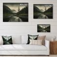 thumbnail image 4 of Designart "Alaska Wilderness silence" Landscapes Print on Natural Pine Wood, 4 of 5