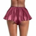 thumbnail image 5 of WMTBSRSW Women's Shapewear Skirt Casual Fashion Flared Pleated A-Line Skater Skirt Shiny Mini Skirts Belly Dance Flared Skirts Rave Disco Skirt, 5 of 5