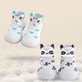 thumbnail image 2 of Otqutp Kids Flat Heel Sock Shoes Toddler Baby Girls Boys Elastic Indoor Slipper First Cartoon Cats Soft Sole Rubber Shoes, 2 of 9