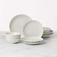 thumbnail image 5 of Lenox French Perle Scallop 12-Piece Stoneware Dinnerware Set (Service for 4), 5 of 7
