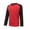 Red, variant on Drindf Mens Waffle Long Sleeve Shirt Casual Color Block Raglans T Shirts Lightweight Round Neck Tops Comfy Soft Basic Tees