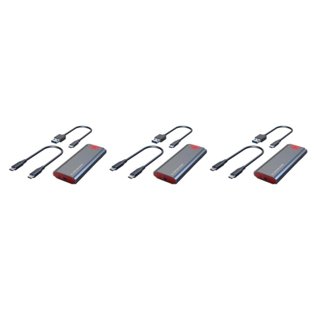 Sidaley M.2 NVMe SSD Recinto Caja de aluminio USB3.1 10Gbps HDD Caja Portátil USB-C PCIe 3.0 Disco duro móvil Protocolo dual Type7 NO7