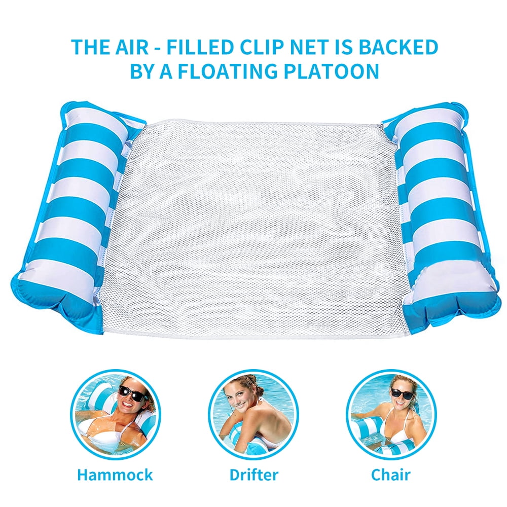 Water Hammocks Pool Float Lounger Chair, Swimming Pool Floating Bed