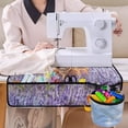 thumbnail image 4 of HELLHERO Cow and Lavender Sewing Machine Mat Foldable Polyester Fabric Waterproof Storage Bag for Friend Family Gift Travelling and Sewing Classes, 4 of 5
