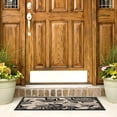 thumbnail image 4 of Safavieh Courtyard Crystal Floral Indoor/Outdoor Area Rug, Sand/Black, 4' x 5'7", 4 of 13