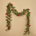 thumbnail image 3 of Guirnalda de plantas artificiales de Navidad, decoración de ratán de pino para centros de mesa, vides falsas, decoración para sala de estar, corona para el hogar, 2M, 3 of 4
