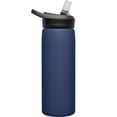 thumbnail image 3 of CamelBak eddy+ Botella de agua con pajita de 20 oz - Acero inoxidable aislado, azul marino, 3 of 5