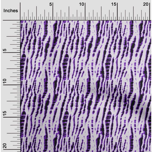 oneOone Polyester Lycra Purple Fabric Animal Skin Dress Material Fabric Print Fabric By The Yard 56 Inch Wide-31A