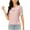 Hot Pink, variant on HomeGardon Summer Tops Tops for Women Casual Solid Color Round Eck Hollowed Out Patchwork Short Sleeved Loose T-shirt Top,S-XXL