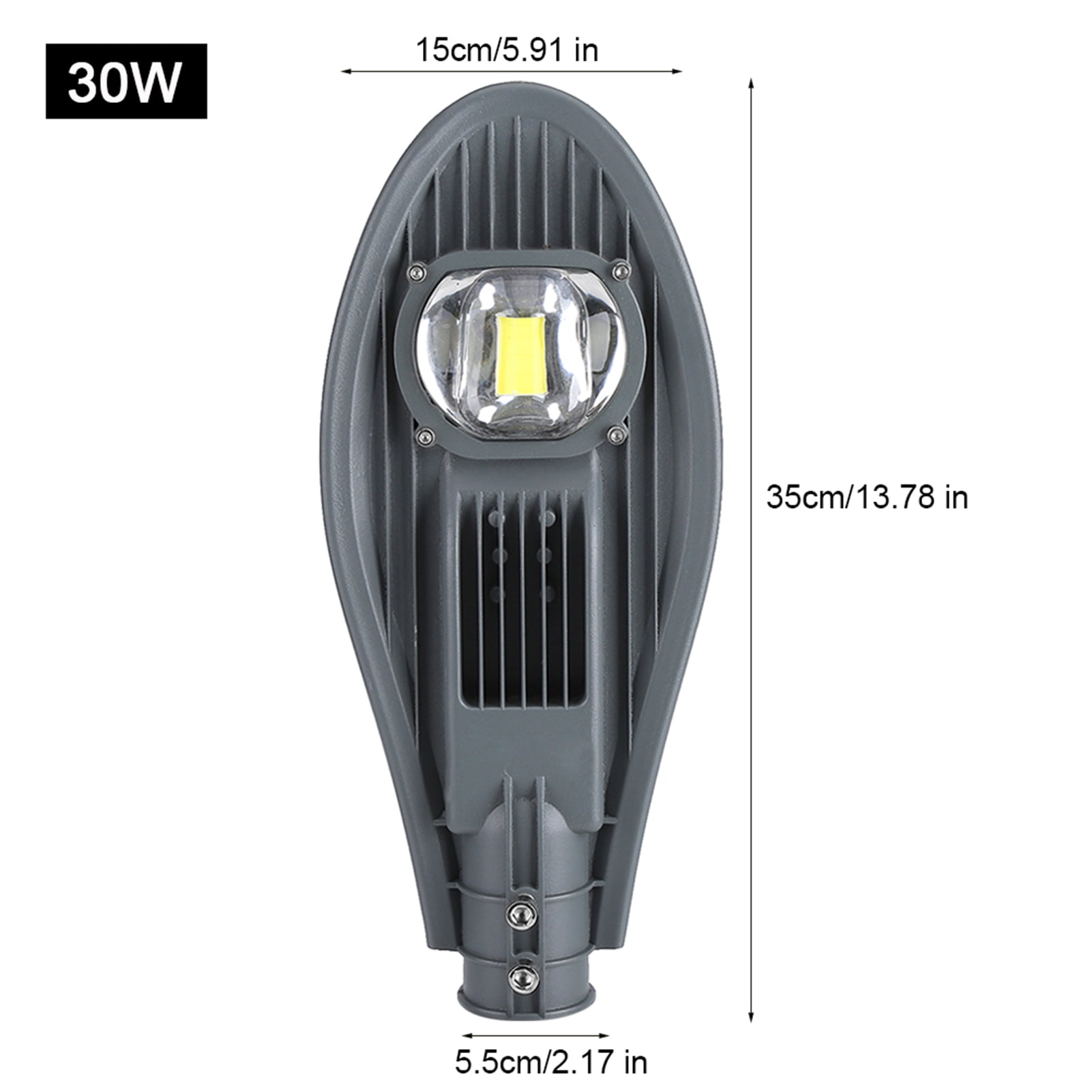 NFTIGB 30W LED Road Street Flood Light for Outdoor Garden Yard Lighting, 85-265V, IP65 Waterproof, Die-casting Aluminum, 13000lm, Dark Gray (Cool White)