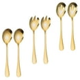 thumbnail image 4 of 1 Set Stainless Steel Serving Spoons Slotted Spoons Sporks Solid Spoons, 4 of 8