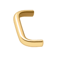 thumbnail image 2 of Deltana K136CR003 3" Center to Center Wide Wire Cabinet Pull Lifetime Polished Brass, 2 of 2