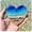 Blue, variant on Ocean Pocket Heart Glass Ornament, Handmade Beach Themed Decor, Inspirational Keepsake, Ocean Wave Art Piece, For Gift Giving & Home Decor
