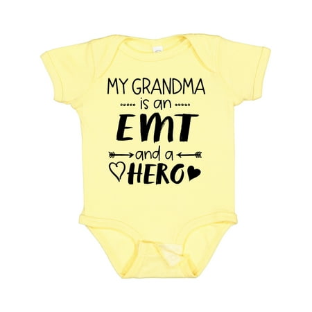 

Inktastic My Grandma is an EMT and a Hero Gift Baby Boy or Baby Girl Bodysuit