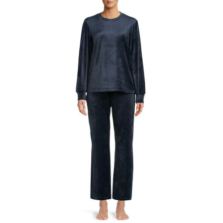 

Sealy Women’s Long Sleeve Velour Top and Pants Sleepwear Set 2-Piece
