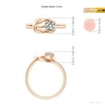 thumbnail image 5 of ANGARA Natural Solitaire Diamond Infinity Knot Ring in 14K Rose Gold for Women (Size-5mm| Color-K| Clarity-I3) | April Birthstone, Birthday, Anniversary, Jewelry Gift for Women | Natural Diamond Ring, 5 of 10